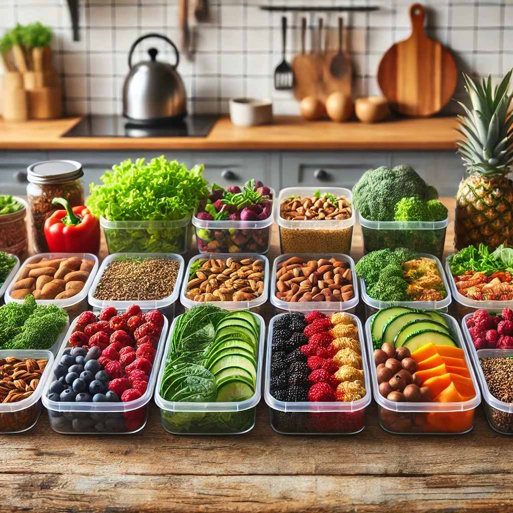Healthy fruits and vegetables