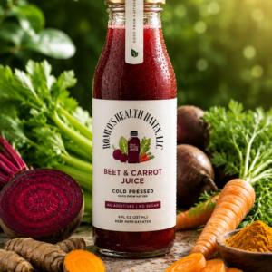 Our Organic Green Juice is cold-pressed in NYC, featuring sulforaphane-rich kale, heavy metal chelators like cilantro, and anti-inflammatory turmeric. A fiber-free, bioavailable formula designed for deep detox, immune defense, and gut health.