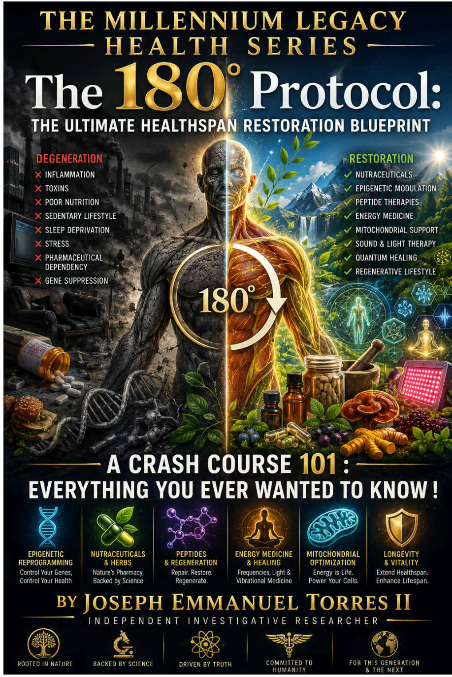 The 180° Protocol — The Ultimate Healthspan Restoration Blueprint, ebook cover